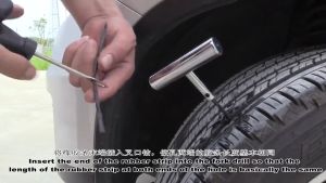 Autos 100Pcs Car motorcycle Tyre Tubeless Seal Strip Plug Tire Puncture Repair Recovery Kit