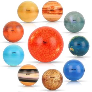 Solar System Planets Stress Ball For Kids  Space Decompression Education Toys Universe Childrens Early Education Toys Gifts