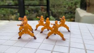 Tượng mini võ sư in 3D sắc nét phụ kiện trang trí