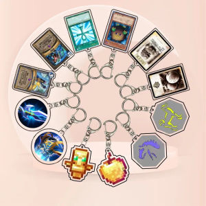 Immortal Totem Pendant King Glory Keychain Pendant My World WISDOM TRYMA Charm Life-Preserving Peach Wine Pendant