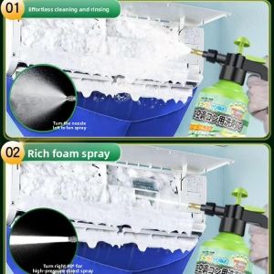 MONLEYTA | Full Set Air Conditioner Cleaning Tools Foam Household Outdoor Indoor Machine Cleaning Disinfection Essential No Disassembly Needed