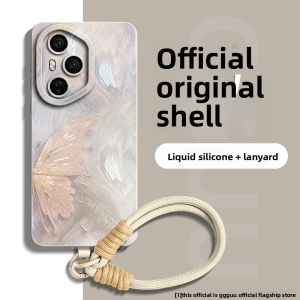 GGUU | Butterfly Patterned Phone Case For Honor 600 Supr Full Protection Anti-drop With Lanyard