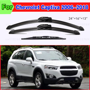 For Chevrolet Captiva 2006 - 2018 Windshield Windscreen Window Brush 24"+16"+13" Wiper Front & Rear Wiper Blades Set Kit