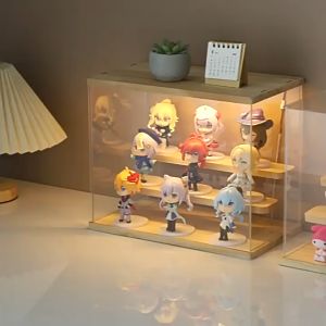 Acrylic Display Stand Acrylic Display Risers Anti-Corrosion Clear Showcase Display Shelf for Figure Buffet 亚克力展示架