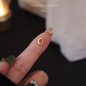 ต่างหูห้อยรูปหูสั้นขนาดเล็กที่สุด ทองคำชุบทอง หินเซอร์โคเนีย ต่างหูแบบสวมสำหรับผู้หญิง สไตล์เกาหลี เครื่องประดับแฟชั่น