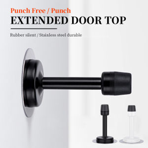 Self Adhesive Round Stainless Steel Door Stopper Door Holder Door Block Wall Mount Shock Absorbent Wall Protector Heavy Duty Door Hardware