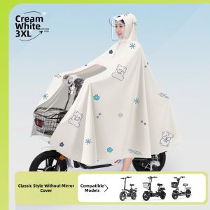 WEICHENGNEI | Heavy Rain Protection Single Womens Long Electric Motorcycle Raincoat