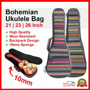 Ukulele Bag (UB-04) 10mm Sponge for Ukulele Guitar Case Original 21 23 26 Inch 寸 Soprano Concert Tenor Size | Ukelele Beg 烏克麗麗 乌克丽丽 尤克里里背包