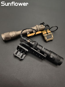 ไฟฉาย LED M300V ไฟกระพริบแรง M600V พร้อมข้อต่อสวิตช์ ฝาปิดท้าย ลำแสงสีขาว อุปกรณ์การเดินทางกลางแจ้ง