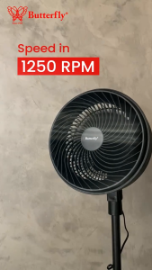 Butterfly 8 Inch Copper Motor Stand Fan - BSF-8031
