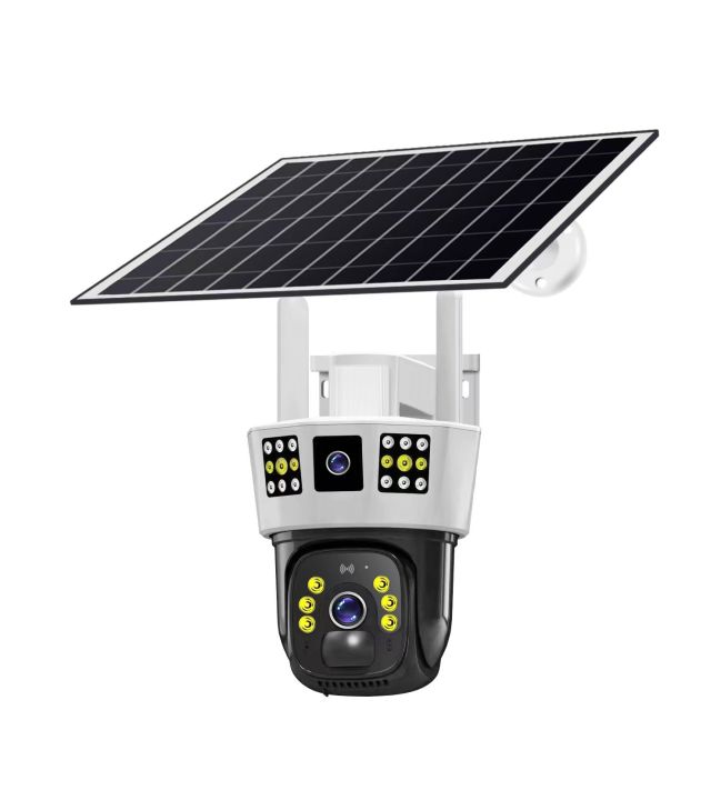 V380 12MP Solar Camera 4G SIM/WIFI Security Outdoor Dual Lens 10x Zoom ...