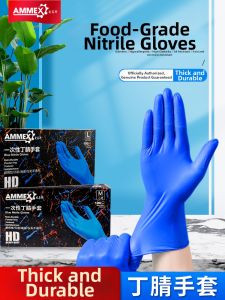 AMMEX | Food-Grade Nitrile Latex Disposable Gloves