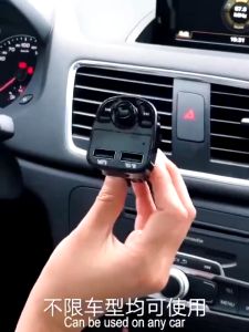 Multifunction Wireless Car MP3 Player 5.0 FM Modulator Transmitter Bluetooth Dual USB Port 3.1A Fast Charger Lori Lorry 12V 24V