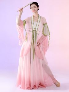 Classical Dance Costume Practice Suit Ethereal Outer Shawl Han Tang Style Performance Clothes Drifting Gown for Women