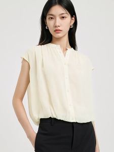DESIGNICE | Silk Office Commute Womens Shirt White
