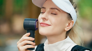 Cooling Fan Cooler Portable Fan Hand Fan Rechargeable Handheld Portable 100 Level Adjustment