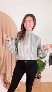 Fahm Collection -  Sierra Candy Stripe Tunik XL