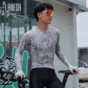 LAMEDA Cycling Jersey Long Sleeves Spring Summer Men Thin High Elasticity Breathable With Pockets Professional MTB Road Bike Top Clothes