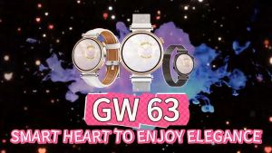 Gmove GW63 Plus Smartwatch Silicone NFC IP68 Waterproof Bluetooth Jam Tangan Wanita Health Monitor