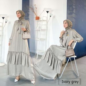 Inara Dress Gamis Shantorini Shimer | Gamis Baju Muim Wanita | Gamis Busui