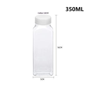 Lightweight Empty Plastic Juice Bottles Leakproof with Caps Clear Bulk for Gym Workout Juicing Drink Supply