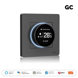 MOES | MOES Tuya ZigBee Smart Knob Thermostat Star Ring Series Temperature Controller Water Boiler Electric Heating With Alexa Google