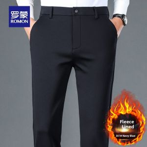ROMON | Thickened and Warm Loose Straight Mens Casual Pants