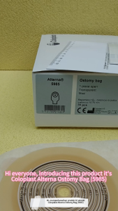 COLOPLAST CP 5985 ALTERNA Ostomy Bag Transparent 10-70MM Maximum 1 piece open 康乐保CP13796造口袋透明10-70毫米1件式开口 Maxi