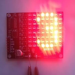 64 LED SMD Dot Matrix Advertising Screen Welding Practice Kit 0-9 Digital Display Fun DIY Electronic Kit Soldering Practice
