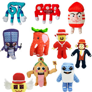 Bandai | 2025 Anime STEAL A BRAINROT House No. 9 Plush Cute Esok Sekolah Jandel Plushie Doll Game Surrounding Toys For Kids Birthday Gift