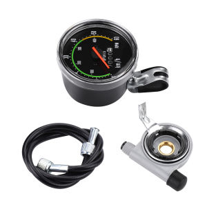 Universal Mechanical Speedometer for Bicycles Made Durable Aluminum Alloy High-quality Bicycle Equipment Speedometer Odometer