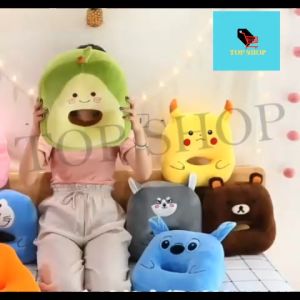 TOP SHOP Neck Nap Pillow Cartoon Plush Toy Pillow Portable Travel Noon Pillow Office Cushion Arm Rest Pillow
