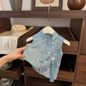 Chinese Style Tang Costume and Loose Pants Set