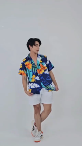 THE ROOMS - เดอะรูม เสื้อฮาวาย โคตรนุ่ม แขนสั้น ไม่ต้องรีด เสื้อยับยาก ผ้าดีมาก Lily Banana leaves