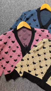 Pubby Cardigan Rajut Anak Motif Love Star