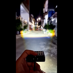 Lampu tembak sorot led vinyx laser gun gt2 devil 2 mata 30 watt purple lens 2 kipas