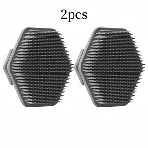 2 Silicone Facial Exfoliating Brushes Deep Cleaning Massage Tool Manual Cleansing Brush Set for Skin Care