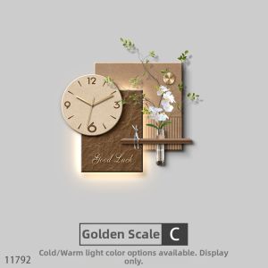RUIBAHAO | Elegant Minimalist Wall Clock for Dining and Living Room