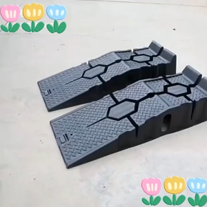 2pcs Car Maintenance Bracket Non Slip Plastic Car Repair Tool Maintenance Ramp Ramp Board Ladder Oil Change Ramp