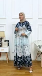 K-FASHION Gamis Maxmara Luxury Lembut Busui Syari Ada Saku Baju Muslimah Lebaran Husna
