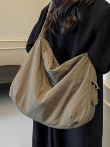 Autumn Winter Large Capacity Womens Crossbody Bag Casual Versatile Cotton Coat Bag Loose Feel Single Shoulder Tote Bag