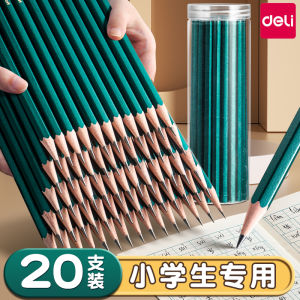 Deli Green Paint Pencils 20 Pieces Bucket Set HB 2B Sketching Drawing  Card Filling Non-Toxic Regular Stationery for Primary School Students