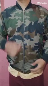 jaket loreng pria camo TERBARU