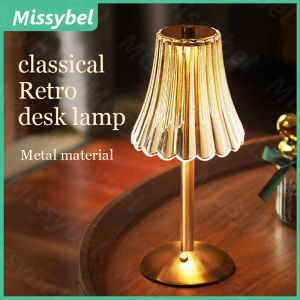 LED touch metal desk light C-type charging 3-color light touch dimming night light coffee/bar atmosphere light bedroom eye protection reading night light bedroom decoration