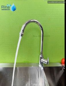 Vòi Rửa Chén Nóng Lạnh Xoay 360 Độ Inox Bi Bóng Tay Lớn RN5006 Cổ Bi Thân Cứng Đầu Vòi Tạo Bọt Chống Giọt Bắn Cao Cấp