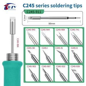 HZY C245 Constant Temperature Electric Soldering Iron Tips T245 Soldering Station Soldering Iron Tip for JBC Rework Station Tool
