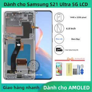 Bộ Thay Thế Màn Hình LCD Samsung S21 Ultra 5G AMOLED Với Bộ Khung Lắp Ráp Cho Màn Hình Cảm Ứng Điện Dung G998 G998F
