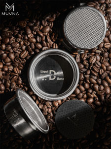 MUVNA ที่กดกาแฟแบบมือจับพร้อมถ้วยใส่ผงกาแฟ ขนาด 58 มม สำหรับเครื่องชงกาแฟ มีจำหน่ายในขนาด 18 กรัม 20 กรัม 22 กรัม สีพื้น ดีไซน์