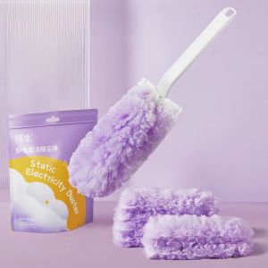 Disposable Electrostatic Dust Removal Broom Chicken Feather Duster Cleaning Tool for Home Window And Dust Spot Removal
