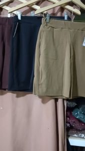 BISA COD 💯 CELANA PENDEK WANITA WAFEL CREPE SKINS PREMIUM CELANA PENDEK KASUAL PAS LUTUT